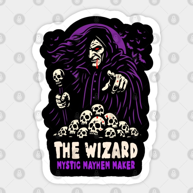 THE WIZARD Sticker by artslaves